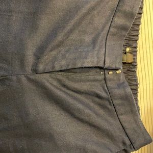 Navy blue trousers